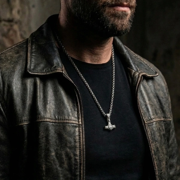 Viking Baltası Gümüş Kolye