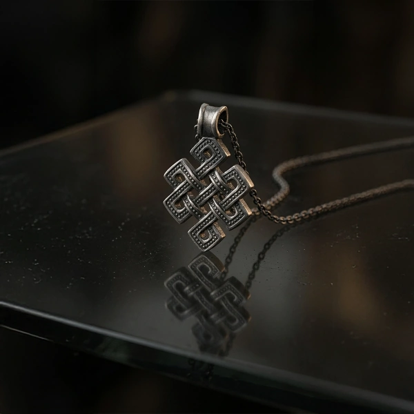 Shrivatsa Tılsım Gümüş Kolye