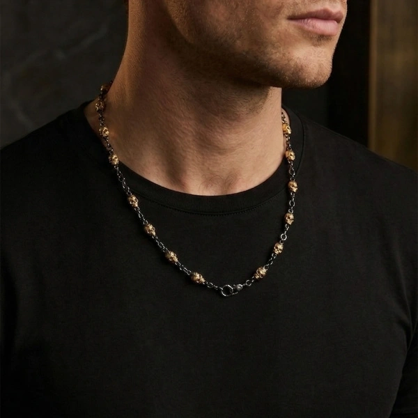 Kurukafa Örme Zincir Gümüş Kolye