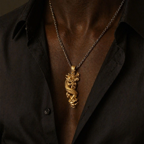 Ejderha Gümüş Kolye