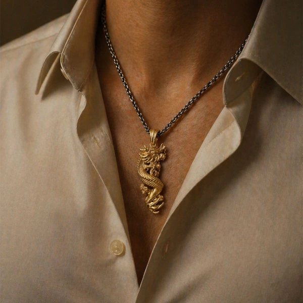 Ejderha Gümüş Kolye