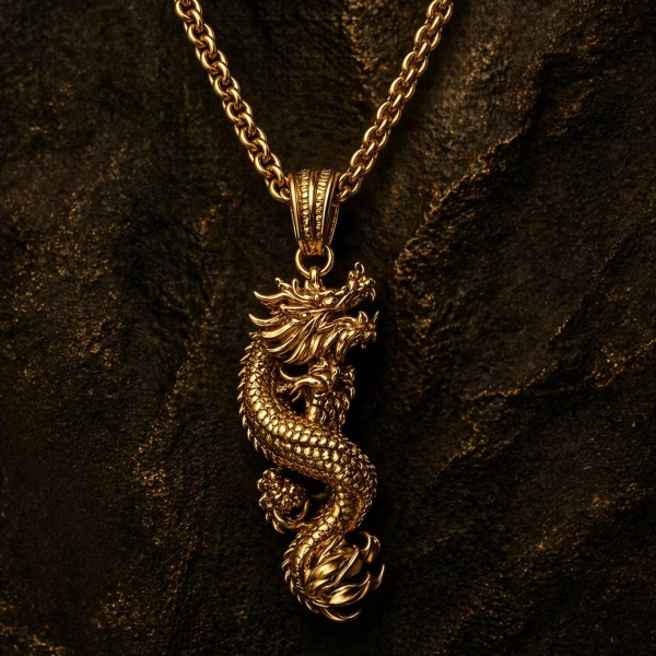 Ejderha Gümüş Kolye