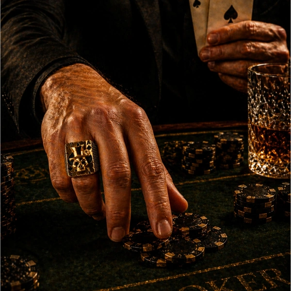 Maça Kralı Gümüş Yüzük