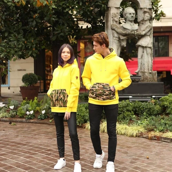 Kadın Sarı Sweatshirt