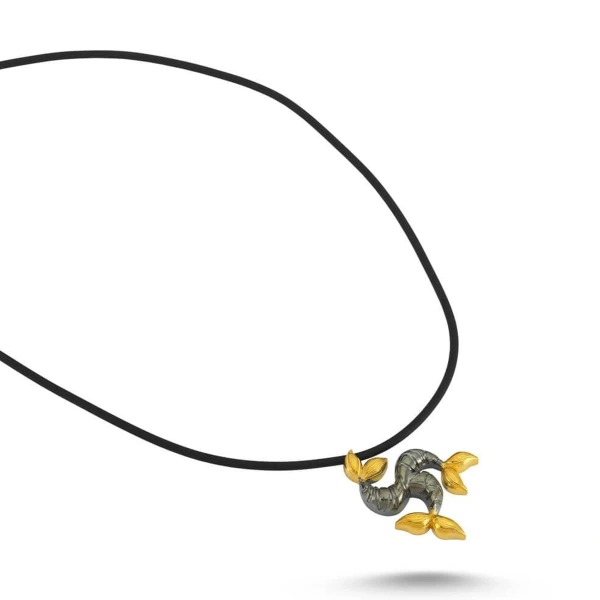 Çift Renk Kelt Balık Bolluk Bereket Kolye