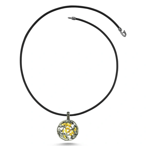 Dost Kurtlar Madalyon Gümüş Kolye