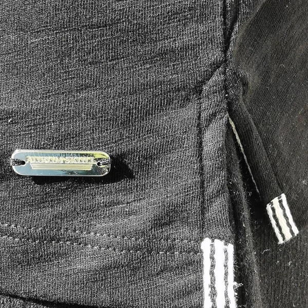 Kelt Balık Baskılı Bisiklet Yaka Erkek Siyah Tişört