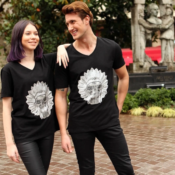 Kadın  Siyah Tişört