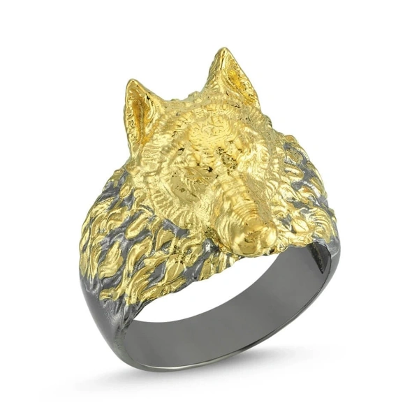 Kurt Başı Metal Yüzük