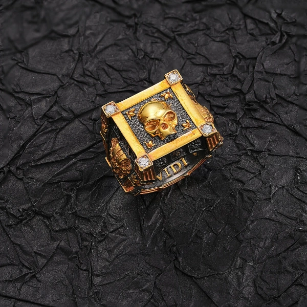 Kuru Kafa Metal Yüzük (Veni Vidi Vici)