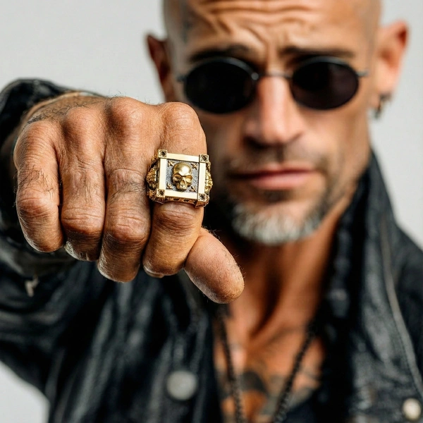 Skull Silver Ring (Veni Vidi Vici)