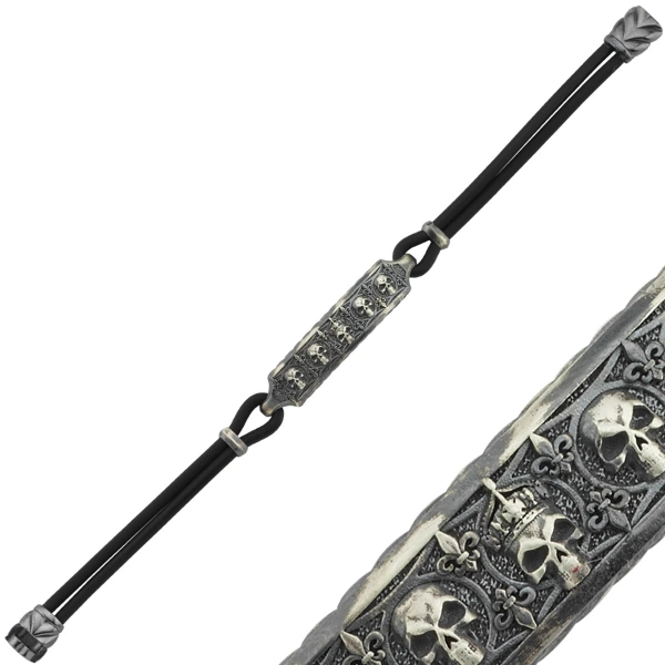 Kurukafa Kauçuk Gümüş Bileklik