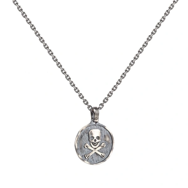 Kurukafa Madalyon Gümüş Kolye