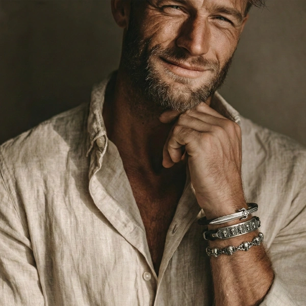 Kurukafa Örme Gümüş Bileklik