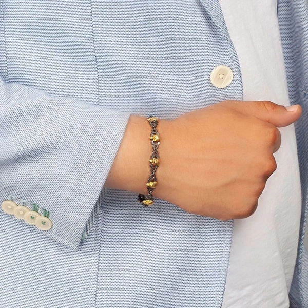 Kurukafa Örme Gümüş Bileklik