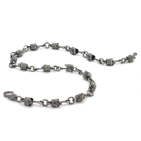 Kurukafa Örme Gümüş Bileklik