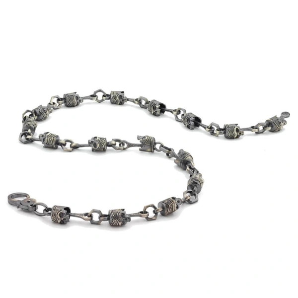 Kurukafa Örme Zincir Gümüş Kolye