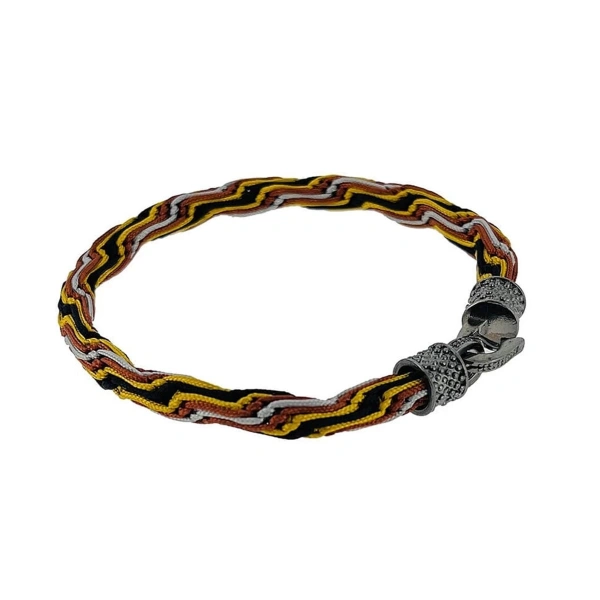 Özel Doğal İp Örgü Çelik Bileklik