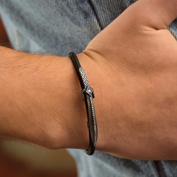 Özel Tasarım Taşlı Kılıç Bileklik