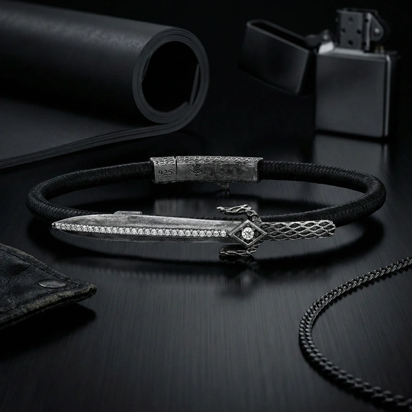 Özel Tasarım Taşlı Kılıç Bileklik