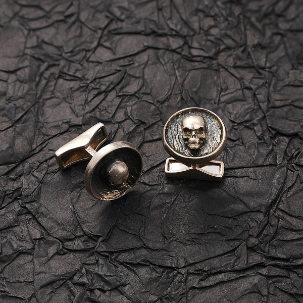 Özel Yüzey Kaplama Aurumskull Kol Düğmesi