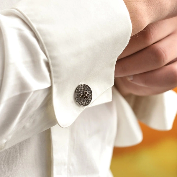 Özel Yüzey Kaplama Kral Mührü Kol Düğmesi