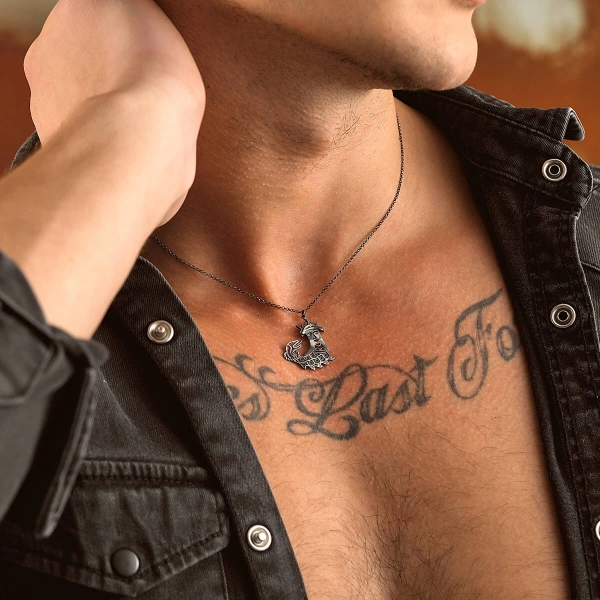 Şahmaran Gümüş Kolye