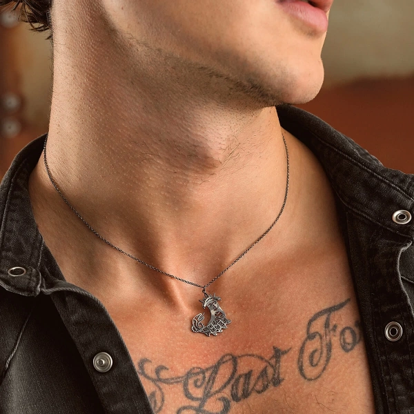 Şahmaran Gümüş Kolye