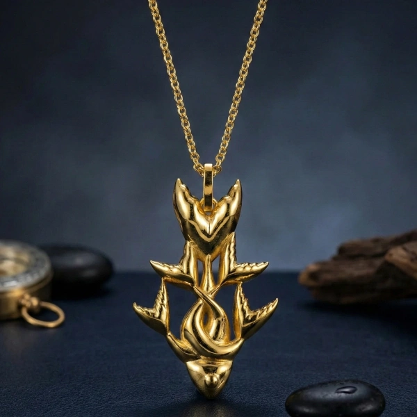 Sonsuz Aşk Sarmalı Balık Unisex Kolye