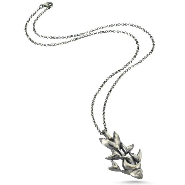 Sonsuz Aşk Sarmalı Balık Unisex Kolye