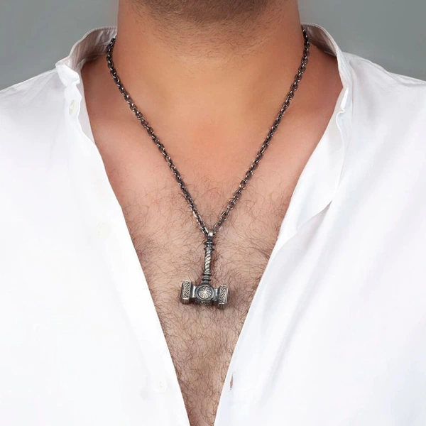 Thor Çekiç Gümüş Kolye