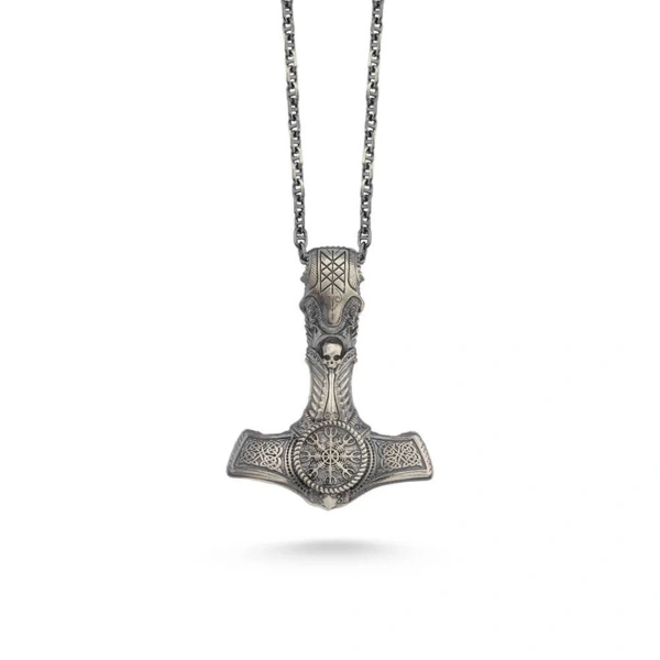 Viking Baltası Gümüş Kolye