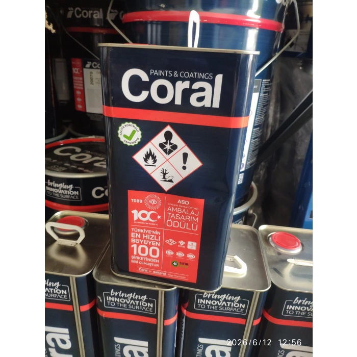 Coral Endüstriyel Boya Kırmızı 17 Kg