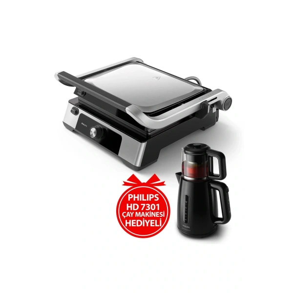 Philips HD6301/90 2200 W Tost Makinesi + HD7301 Çay Makinesi Hediyeli