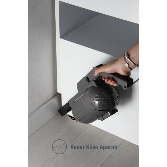 Fantom Pratic-S P 1200 Toz Torbasız Dikey Süpürge Antrasit