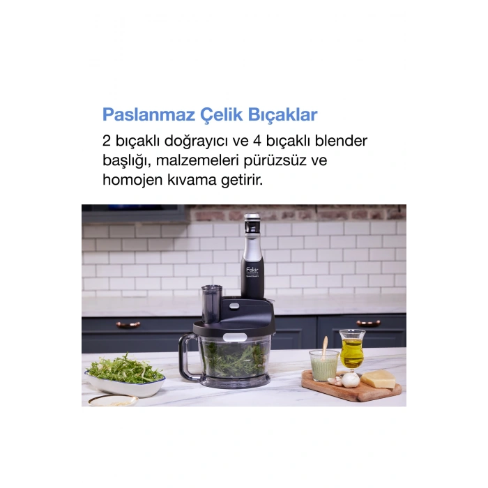 Fakir Speed Quadro Blender Seti Black & Silver