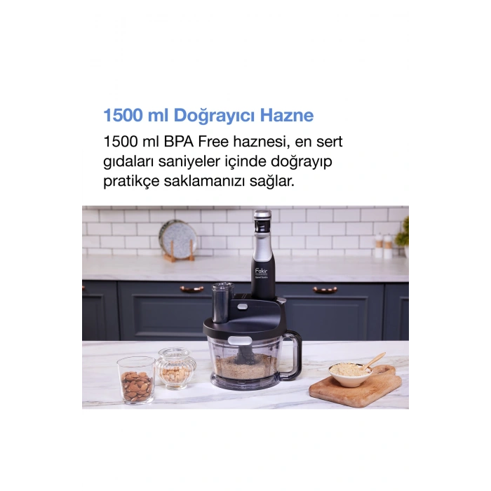 Fakir Speed Quadro Blender Seti Black & Silver