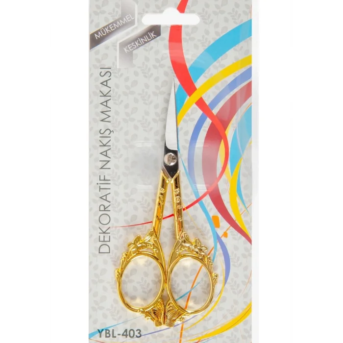 Nakış Makası Dekoratif Altın Kelebek YBL-403 Model 22