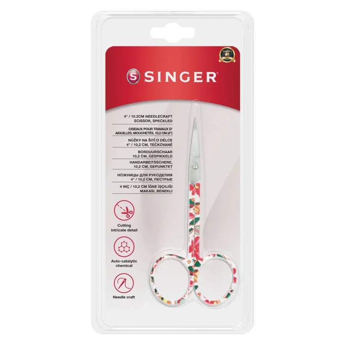 Kıvrık Uçlu Renkli Nakış Makası (4")