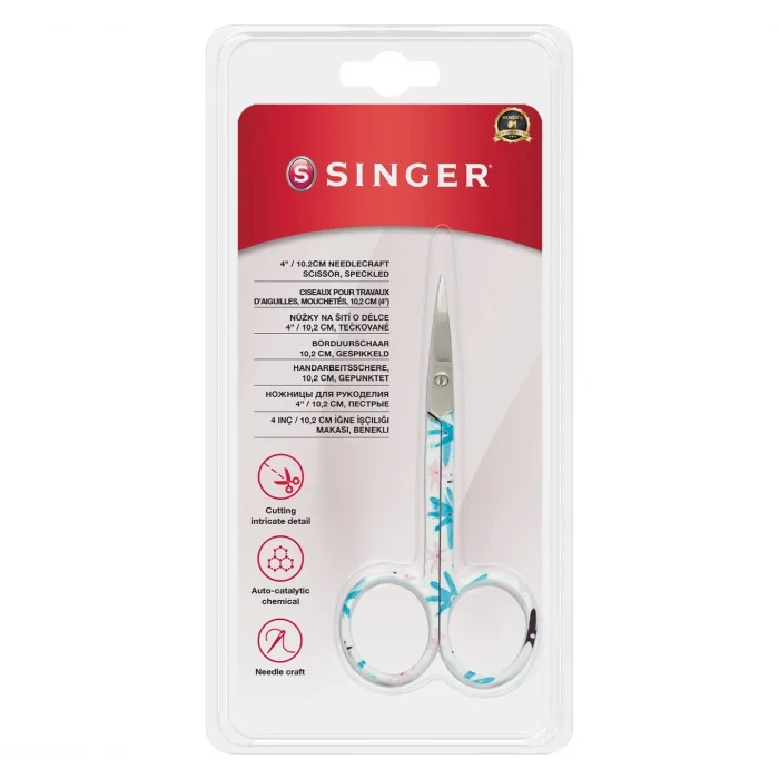 Kıvrık Uçlu Renkli Nakış Makası (4")