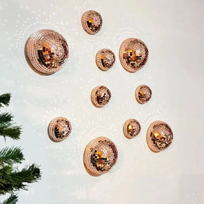 BUFFER® Kare Bronz Cam Mozaik Fayans Çıkartmaları El İşi Kare Cam Fayans Kendinden Yapışkanlı Aynalı Dekor Panel 30x30 Cm