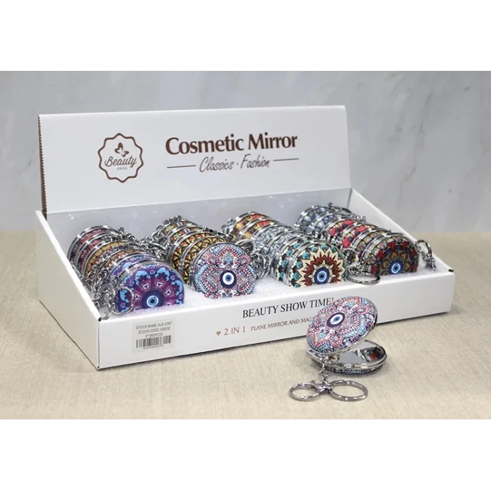 Taşlı El Aynası Anahtarlık Model 2