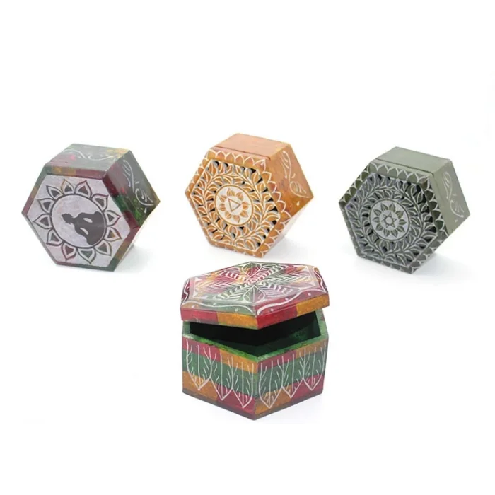 Obsidian Taşı Kutu Model 6