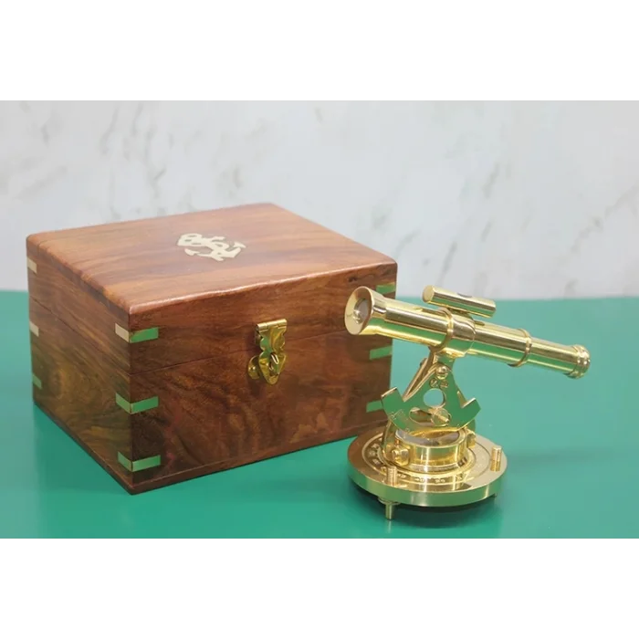 Ahşap Kutulu Pusulalı Dürbün