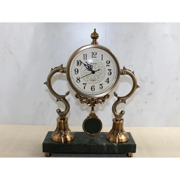 Altı Mermer Sarkaşlı Masa Üstü Saat Alk4321