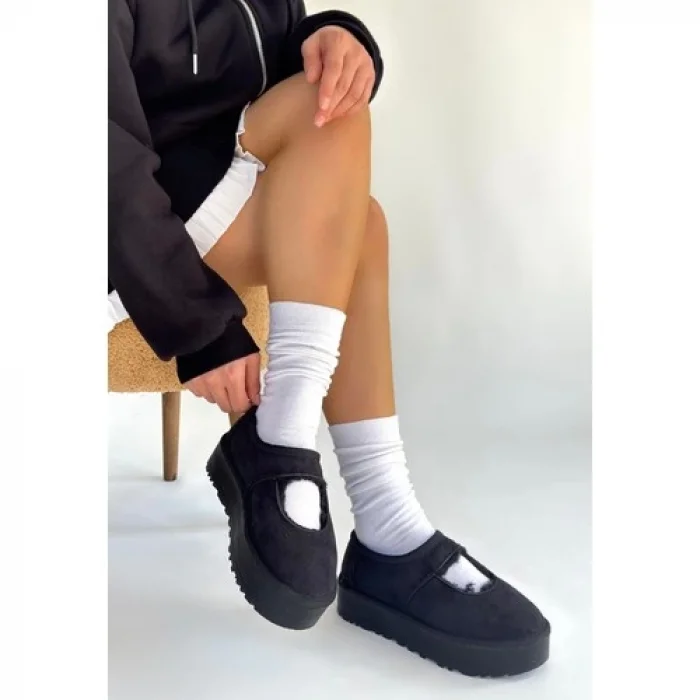 Erbilden Carren Siyah Süet Bot