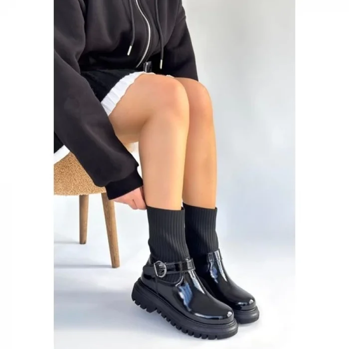 Erbilden Zerta Siyah Rugan Streçli Bot