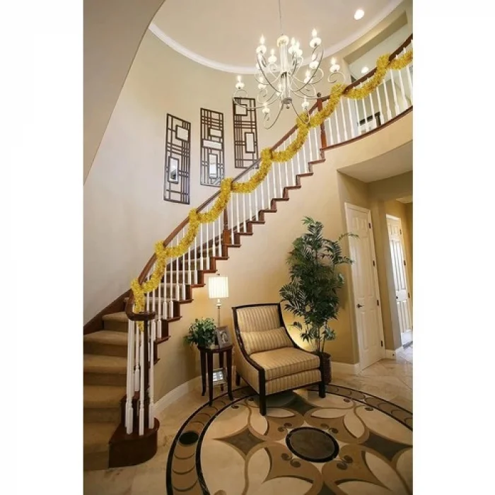 The Best Nzm Parti Için Sim Süs 2 Metre Uzunluk 8 cm Genişlik Altın Renk Ithal