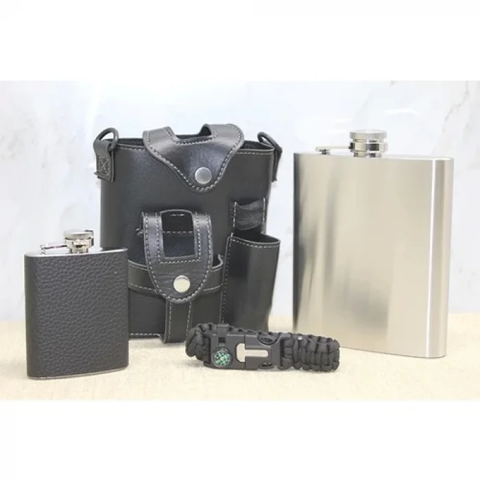 Deri Kılıflı Matara Seti ALK3929