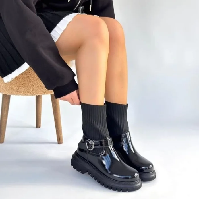 Erbilden Zerta Siyah Rugan Streçli Bot